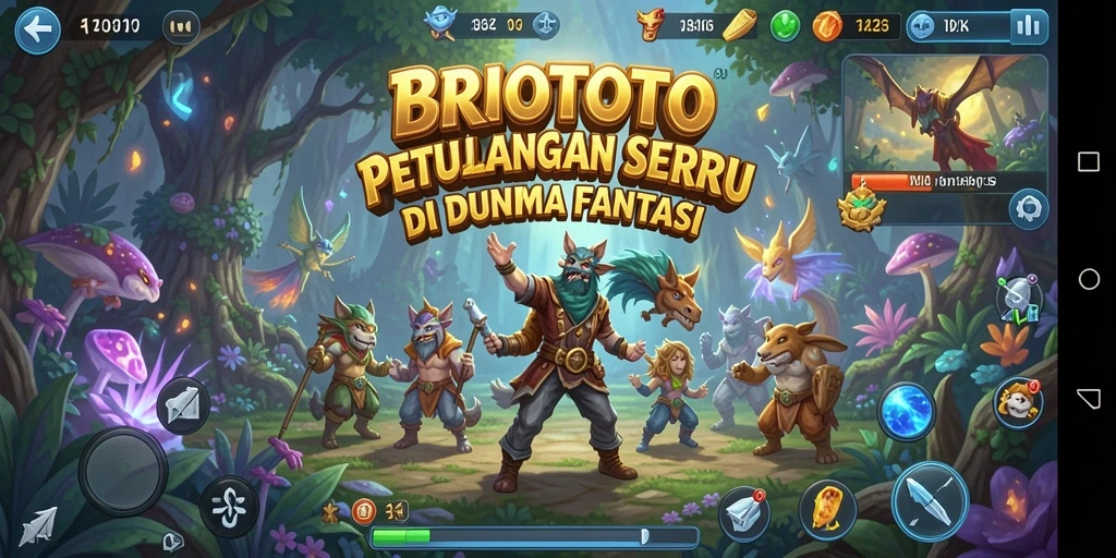 Gameplay BRIOTOTO menampilkan aksi petualangan yang mendebarkan.