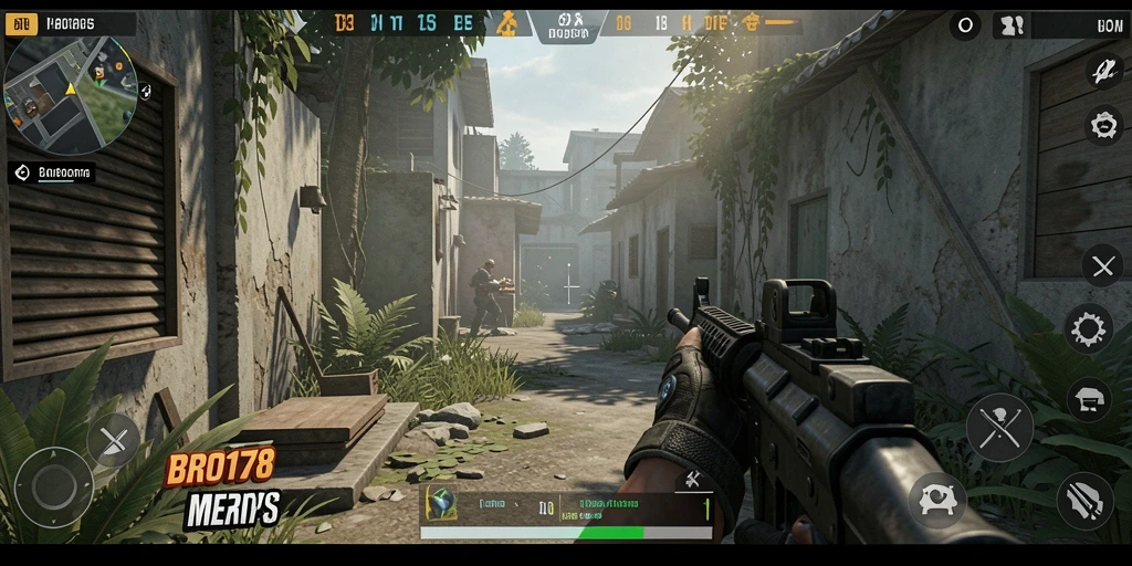 Tangkapan layar gameplay dari BRO178 yang menantang dan mendebarkan.