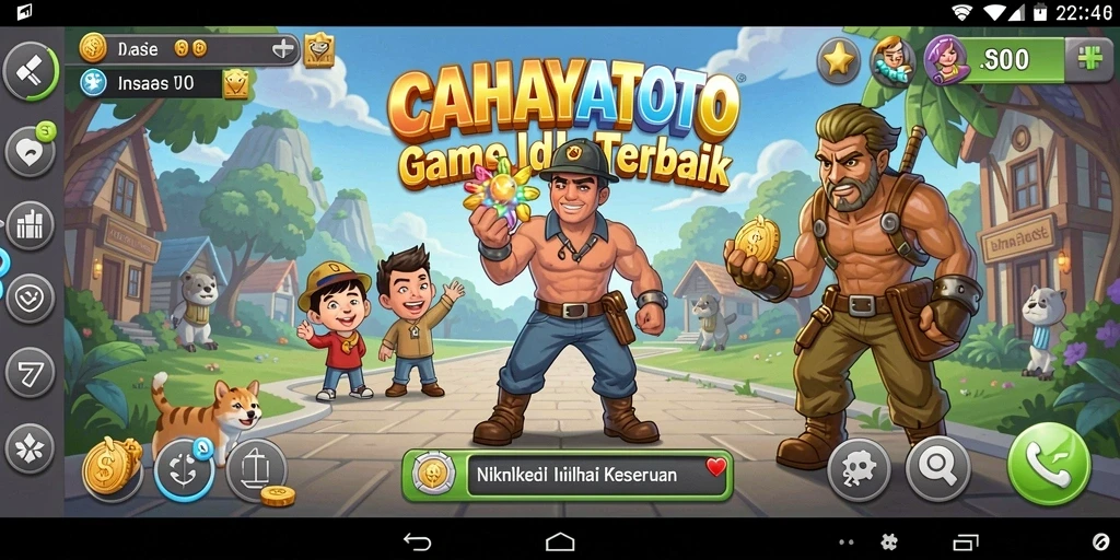 Tampilan gameplay CAHAYATOTO yang menarik dan menghibur.