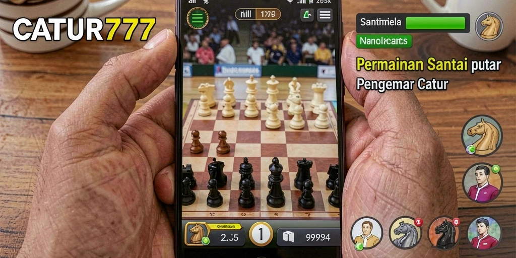 Tampilan gameplay CATUR777 dengan desain yang menarik dan mudah dipahami.