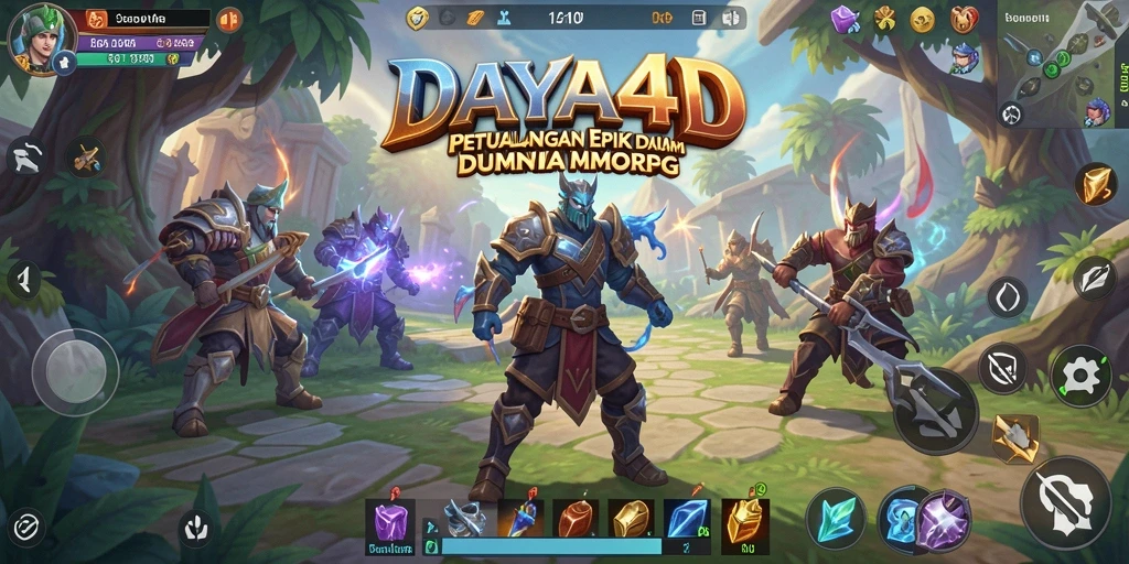 Cuplikan gameplay DAYA4D yang menampilkan pertarungan epik di dunia MMORPG.