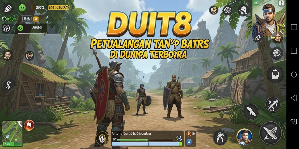 Tampilan gameplay DUIT8 yang mengesankan dalam dunia terbuka.
