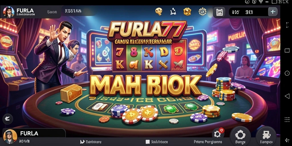 Tampilan menarik dari gameplay FURLA77 dengan suasana kasino.