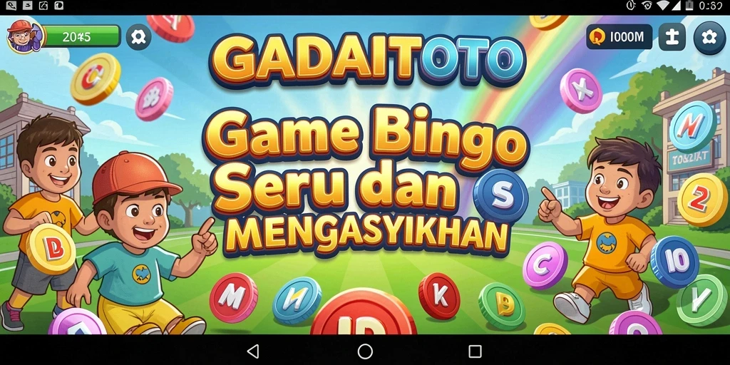 Tampilan menarik gameplay Bingo di GADAITOTO.