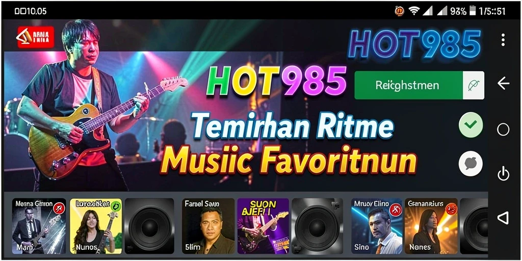 Screenshot utama HOT985 menampilkan gameplay seru dan interaktif.