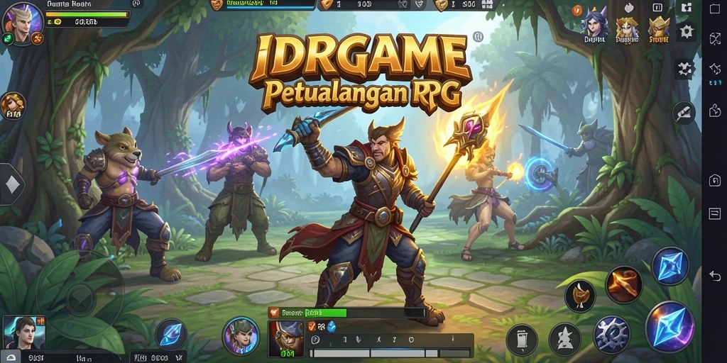 Tampilan screenshot <strong>IDRGAME</strong> yang menunjukkan aksi pertarungan RPG yang seru.