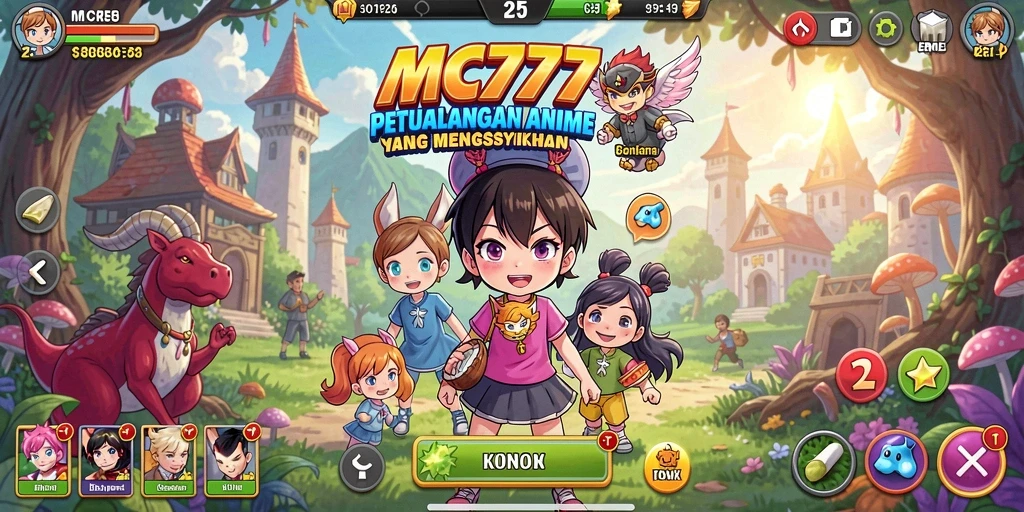 Tampilan gameplay Anime yang memukau dan penuh aksi.