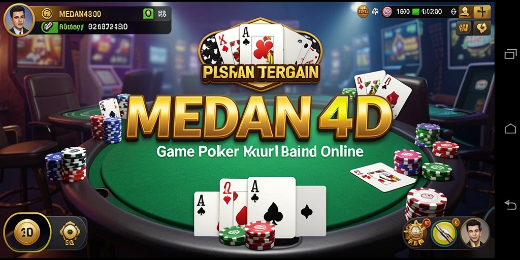 Tampilan gameplay menarik dari poker di MEDAN4D.