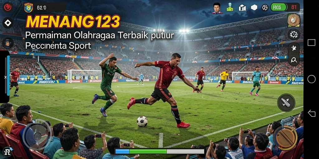 Tampilan permainan <strong>MENANG123</strong> yang seru saat bertanding.
