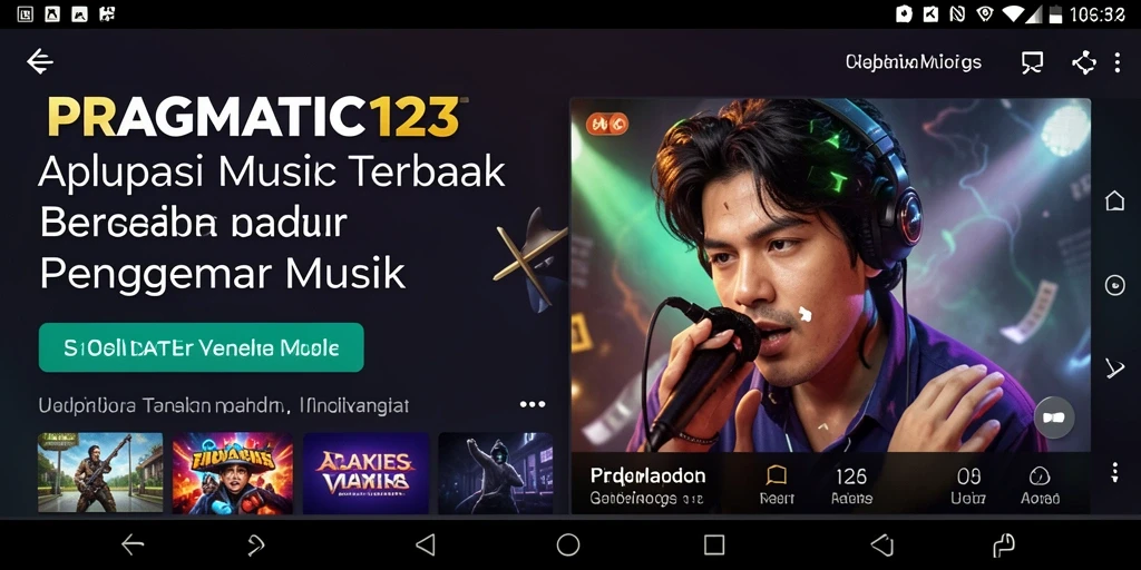 Tampilan gameplay musik yang menarik di PRAGMATIC123.