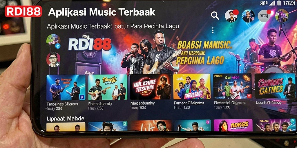 Tampilan gameplay musik yang menarik dan interaktif dari RDI88.