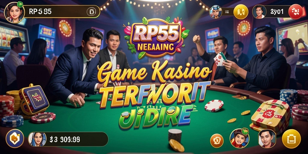 Tampilan gameplay kasino yang menarik di RP55.