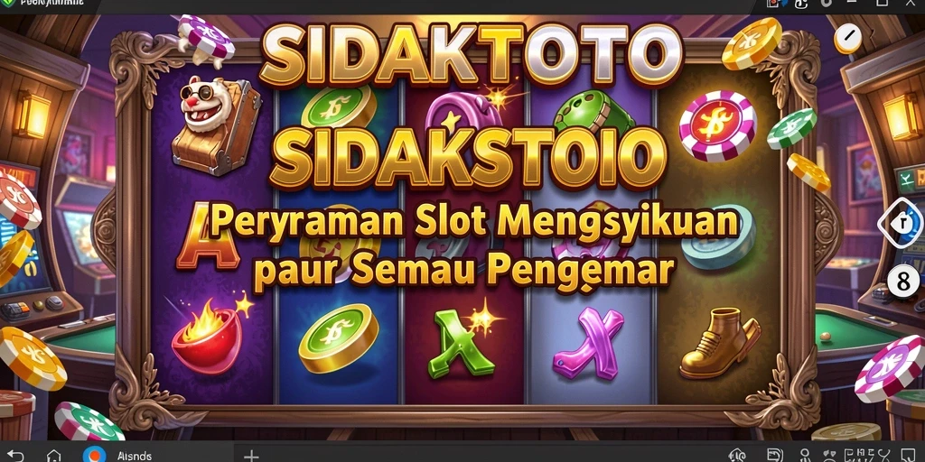 Tampilan menarik dari gameplay SIDAKTOTO yang menghibur.