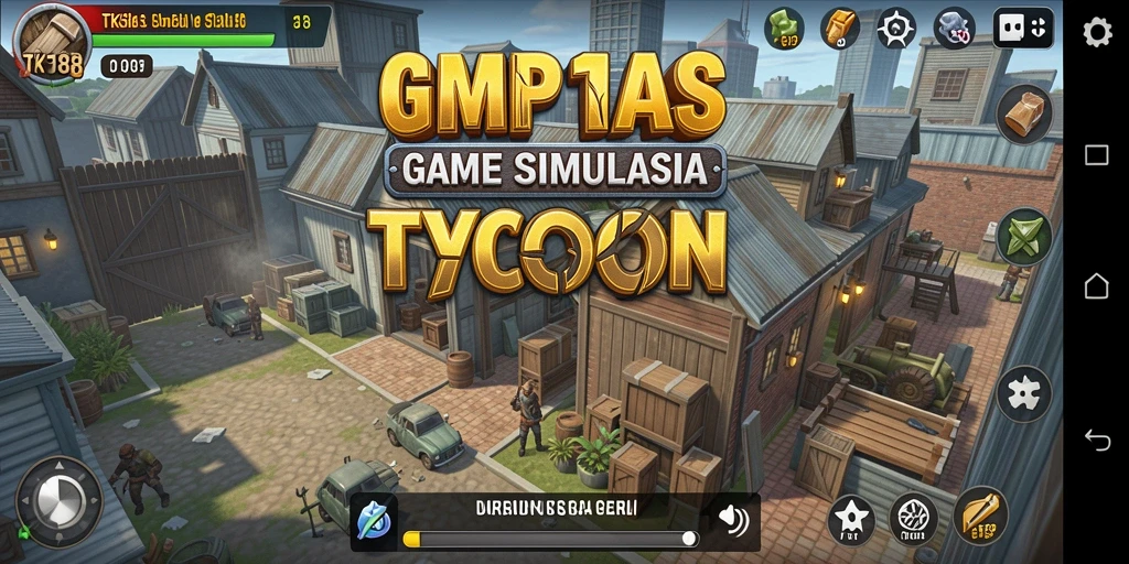 Tampilan gameplay TKP188 dengan berbagai pilihan usaha dan strategi.